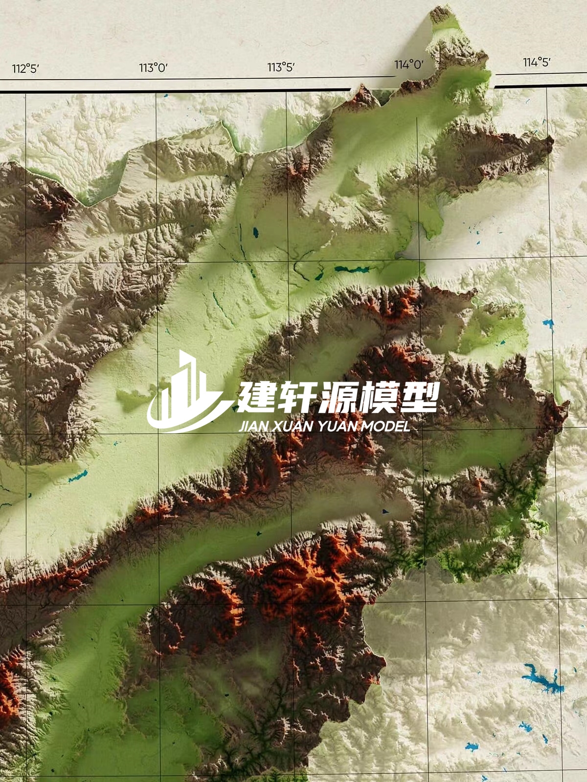 鹿邑地形模型制作