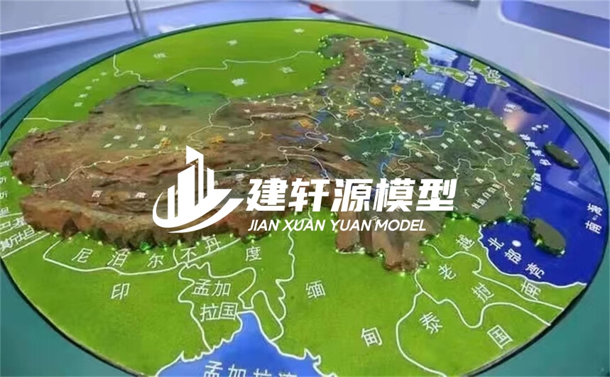 鹿邑地形模型制作